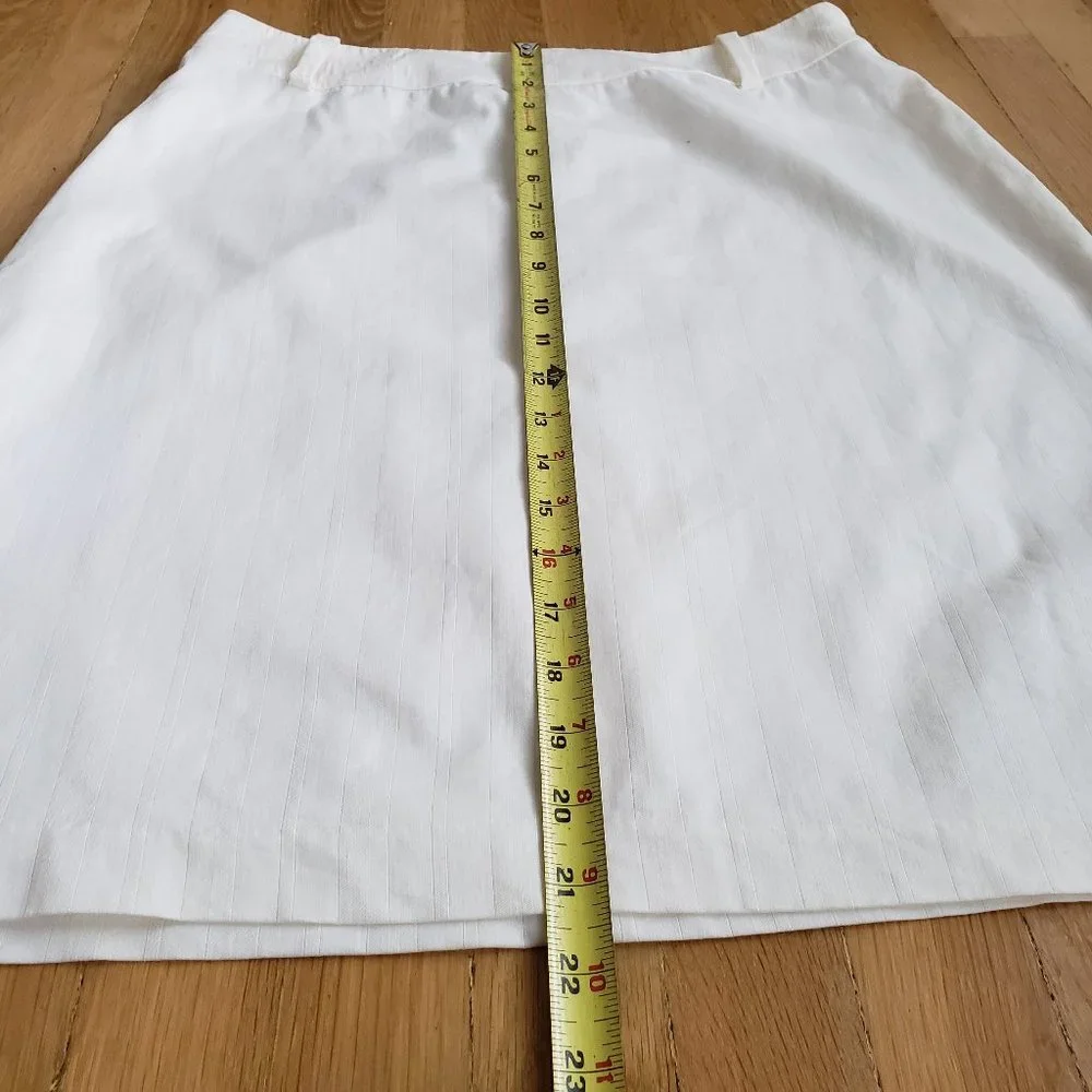 H&M women's Ivory off white business work straight skirt Size 6